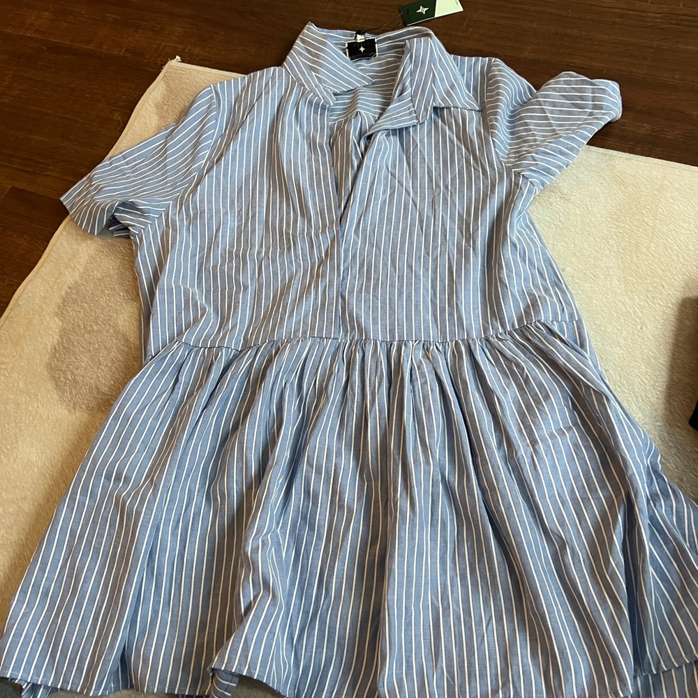 Tuckernuck Blue Stripe Piper Work Dress NWT XXL - Picture 7 of 8